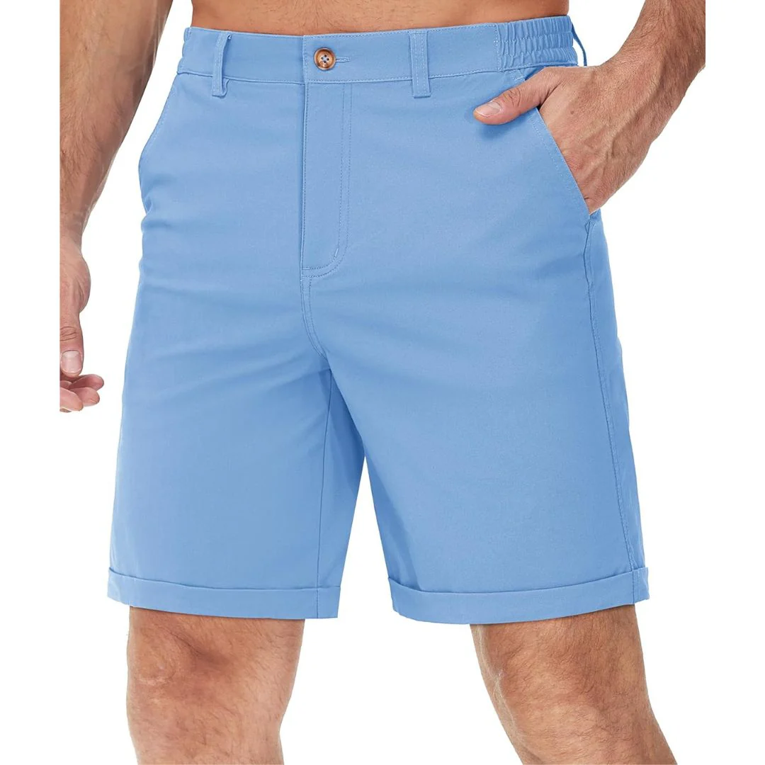 Men's Classic Stretch Chino Shorts with Pockets