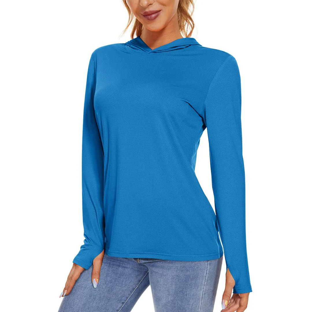 Women's UPF 50+ Sun Protection Long Sleeve Hoodies Shirts