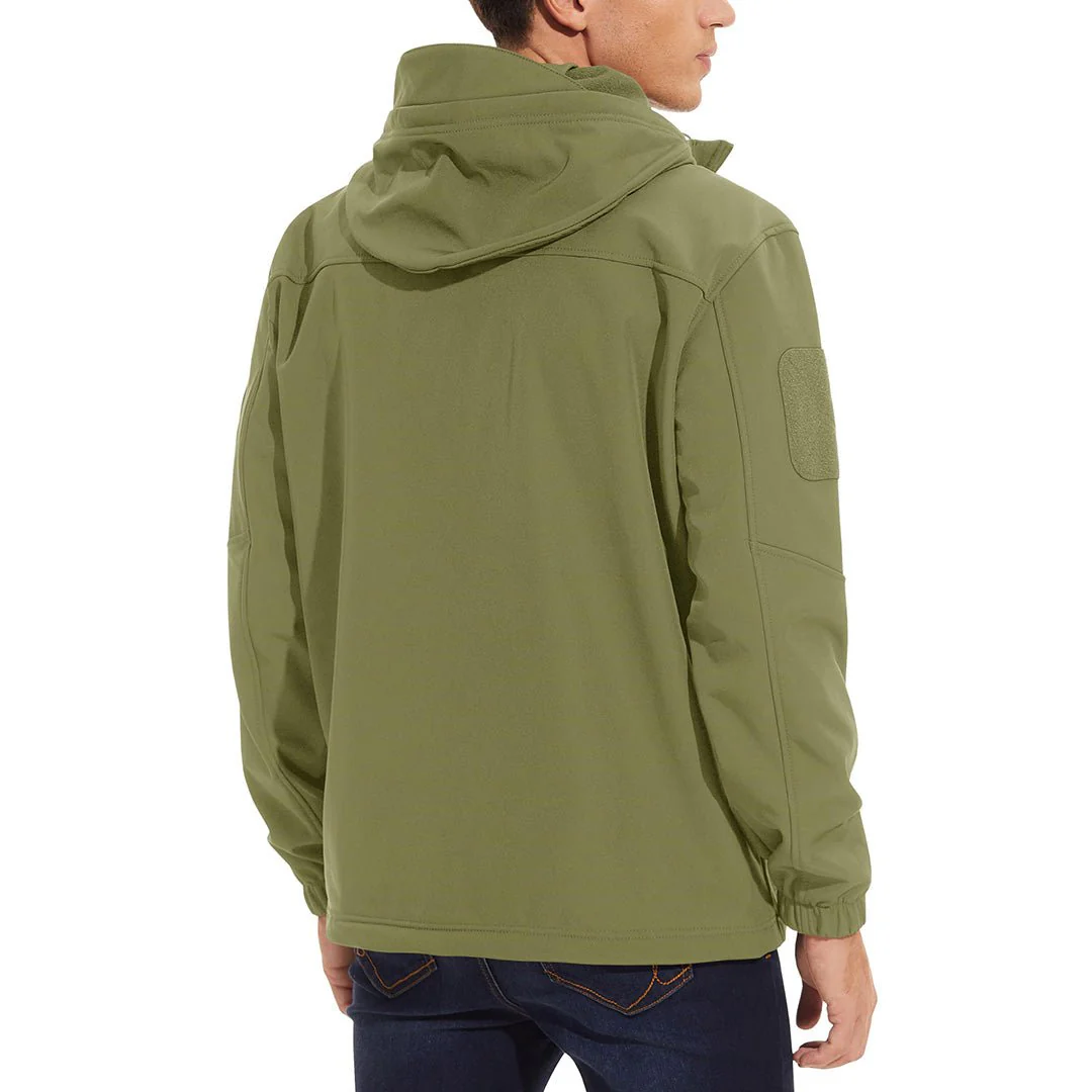 Men's Tactical Jacket with Hood Softshell Coat