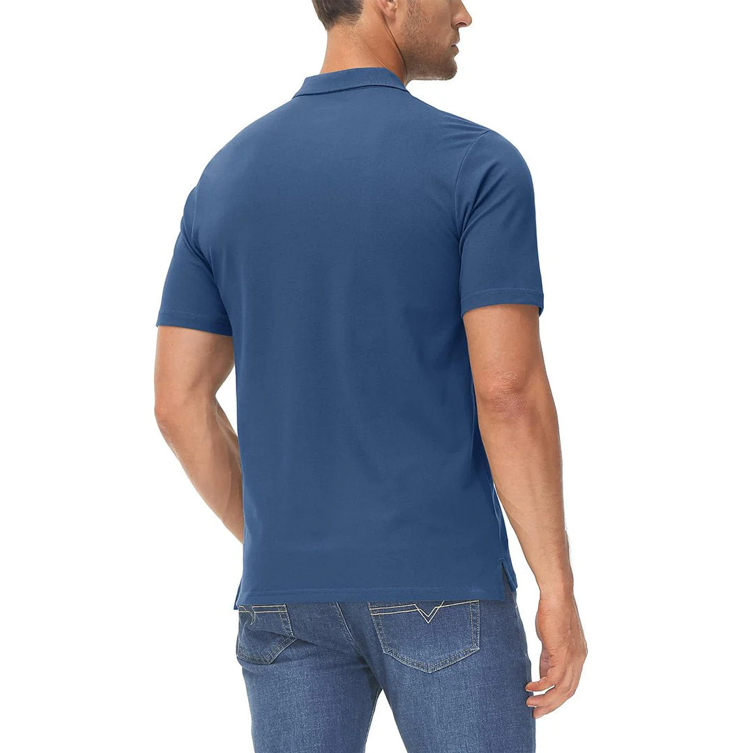 Men's Cooling Summer Casual Pique Polo T-shirts