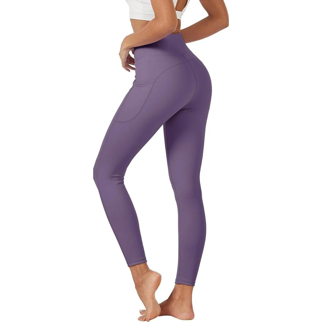 Women's High Waisted Leggings with Pockets Tummy Control Yoga Pants