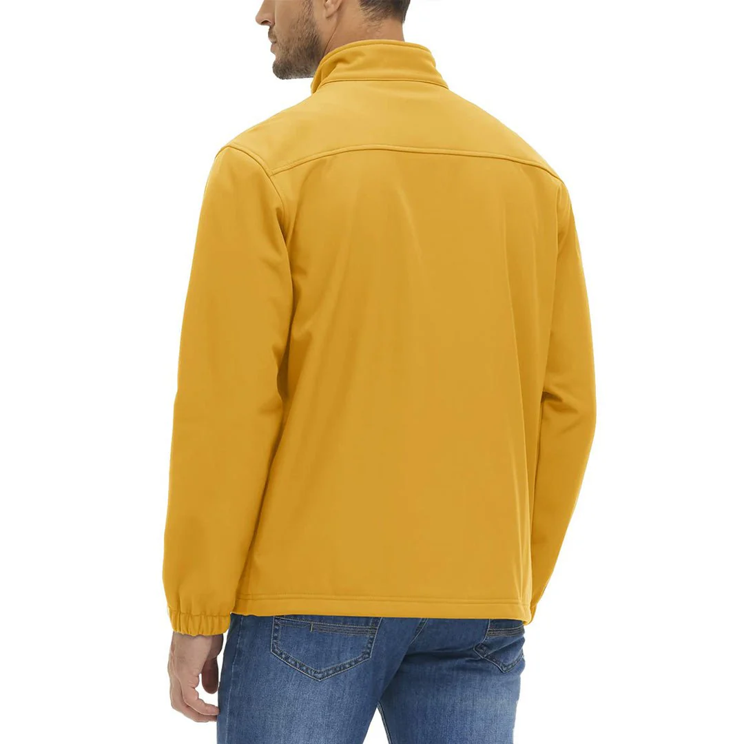 Men's Softshell Fleece Lined Water Resistant Outdoor Tactical Jackets