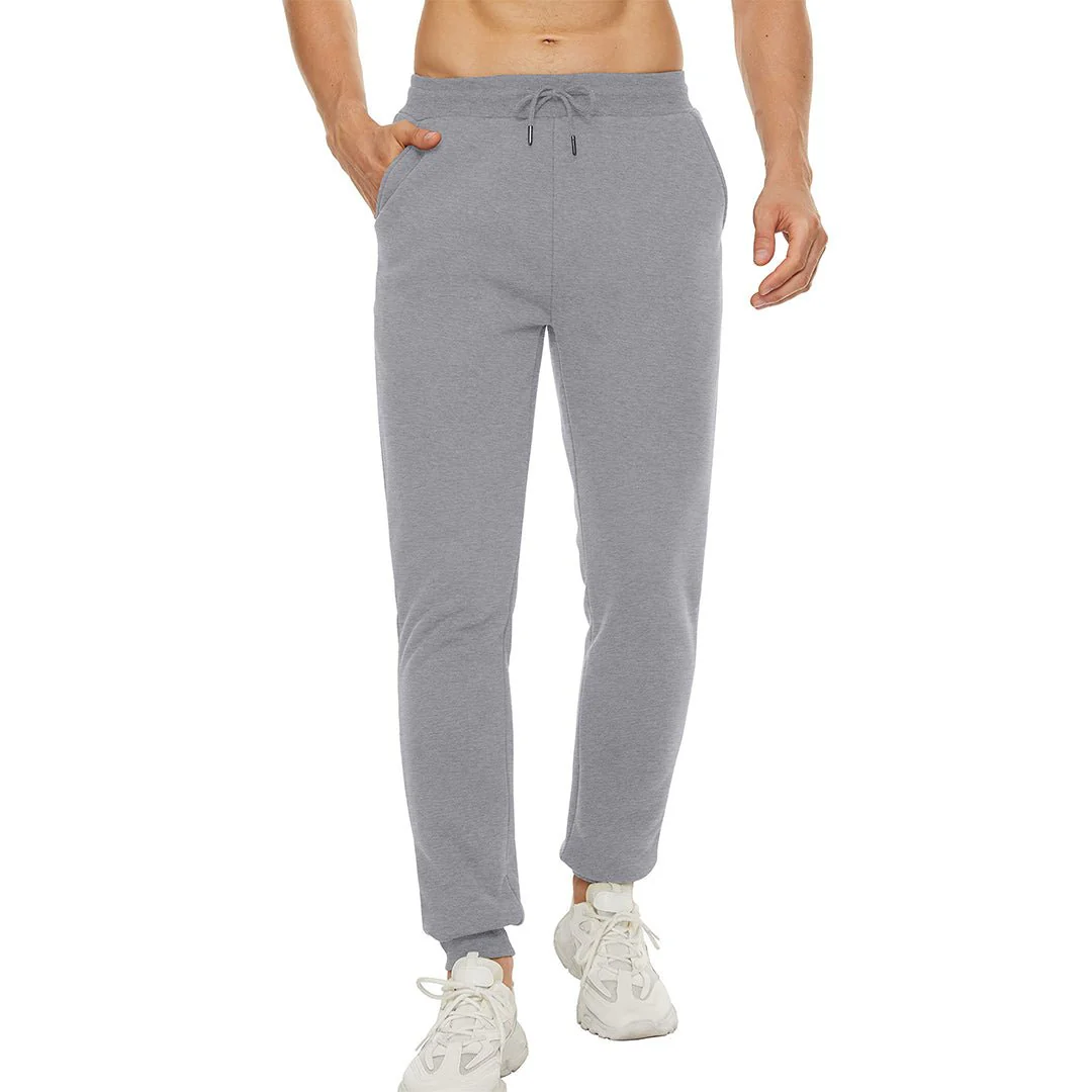 Men's Winter Long Fleece Lined Jogging With Pockets Sweatpants