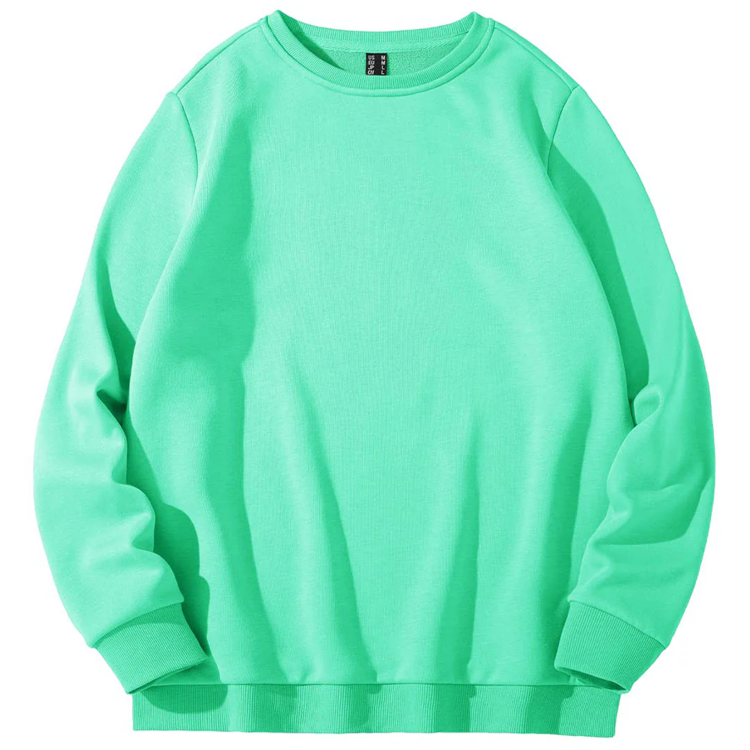 Women's Fleece-Lined Crewneck Casual Sweatshirts