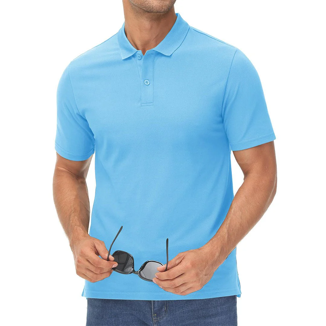 Men's Cooling Summer Casual Pique Polo T-shirts
