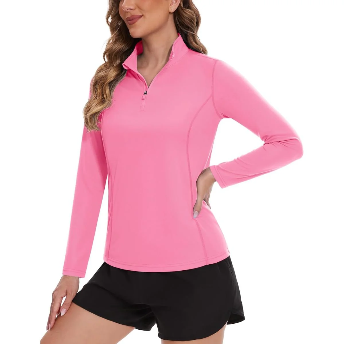 Women's Sun Protection Hiking Golf Shirts Long Sleeve