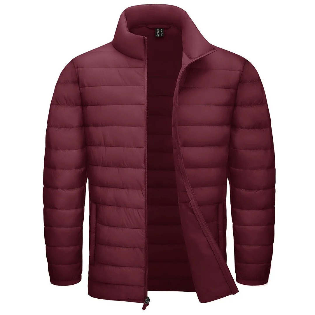 Men's Winter Puffer Jacket Warm Lightweight Water Repellent Windproof