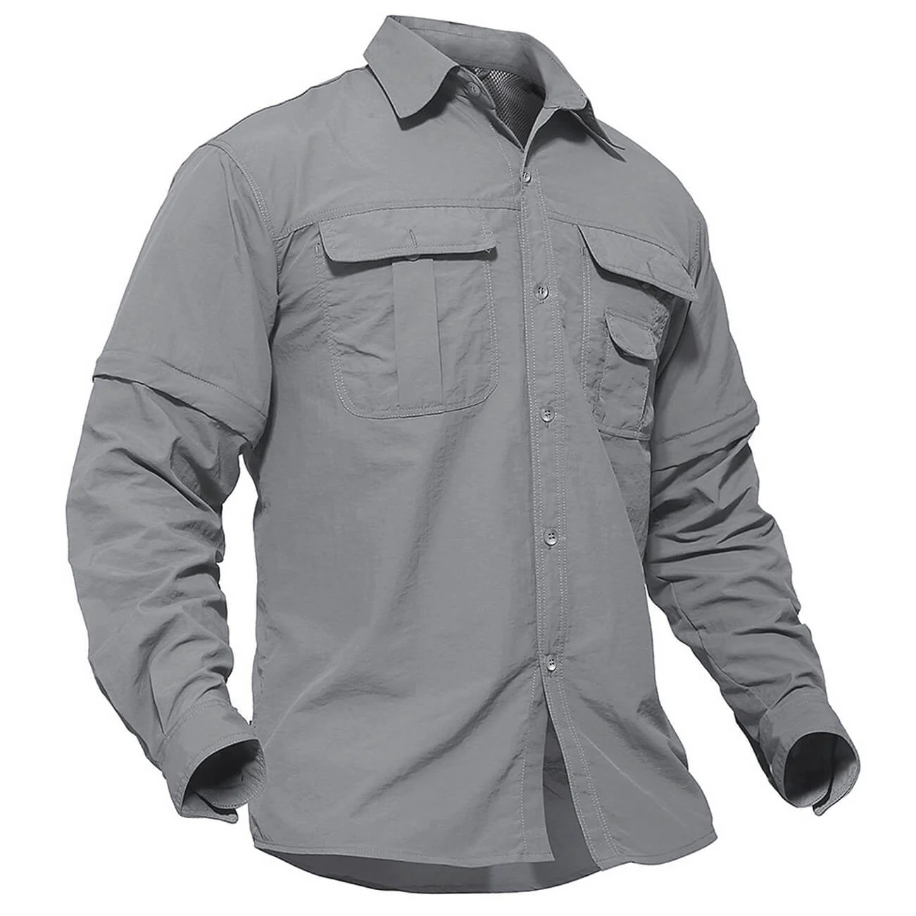 Men's Breathable Quick-Dry Convertible Outdoor Shirt