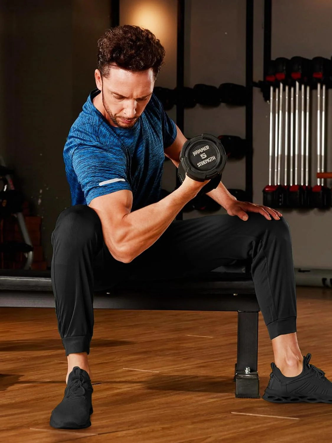 Men's Quick-Dry Workout Crew Neck T-Shirt