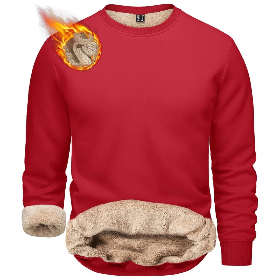 Men's Uncw Sweatshirts Vintage Crewneck Winter Active Warm Outdoor