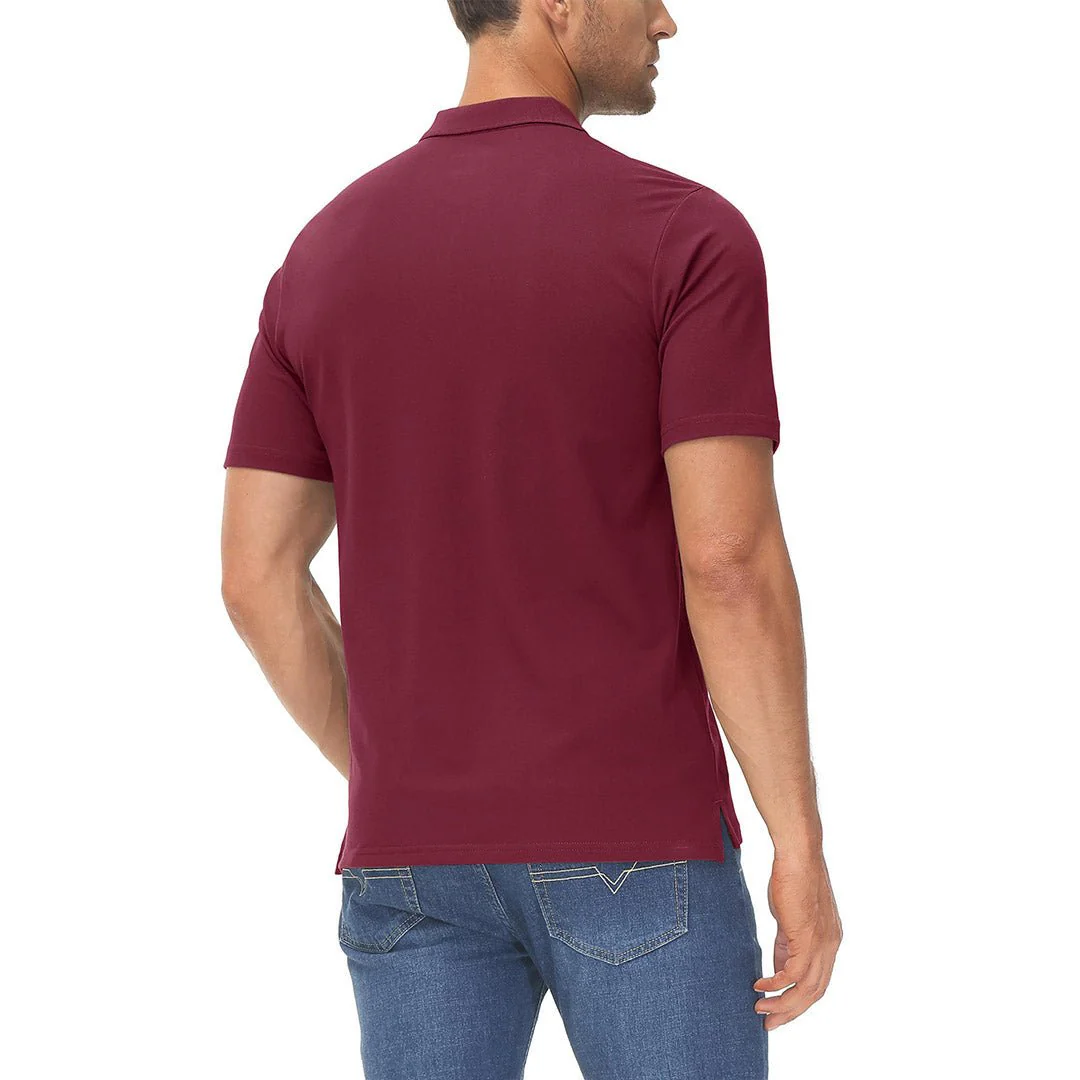 Men's Cooling Summer Casual Pique Polo T-shirts