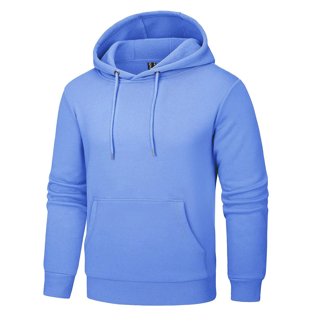 Men's Pullover Fleece Zip Up Hoodie Cotton Casual Lightweight Sweatshirt