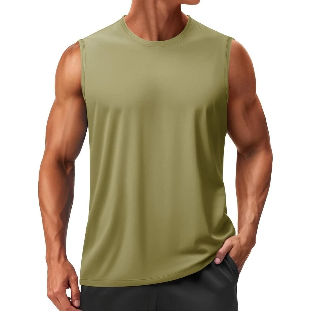 Men's UPF 50+ Sleeveless Quick Dry Gym Tank Tops