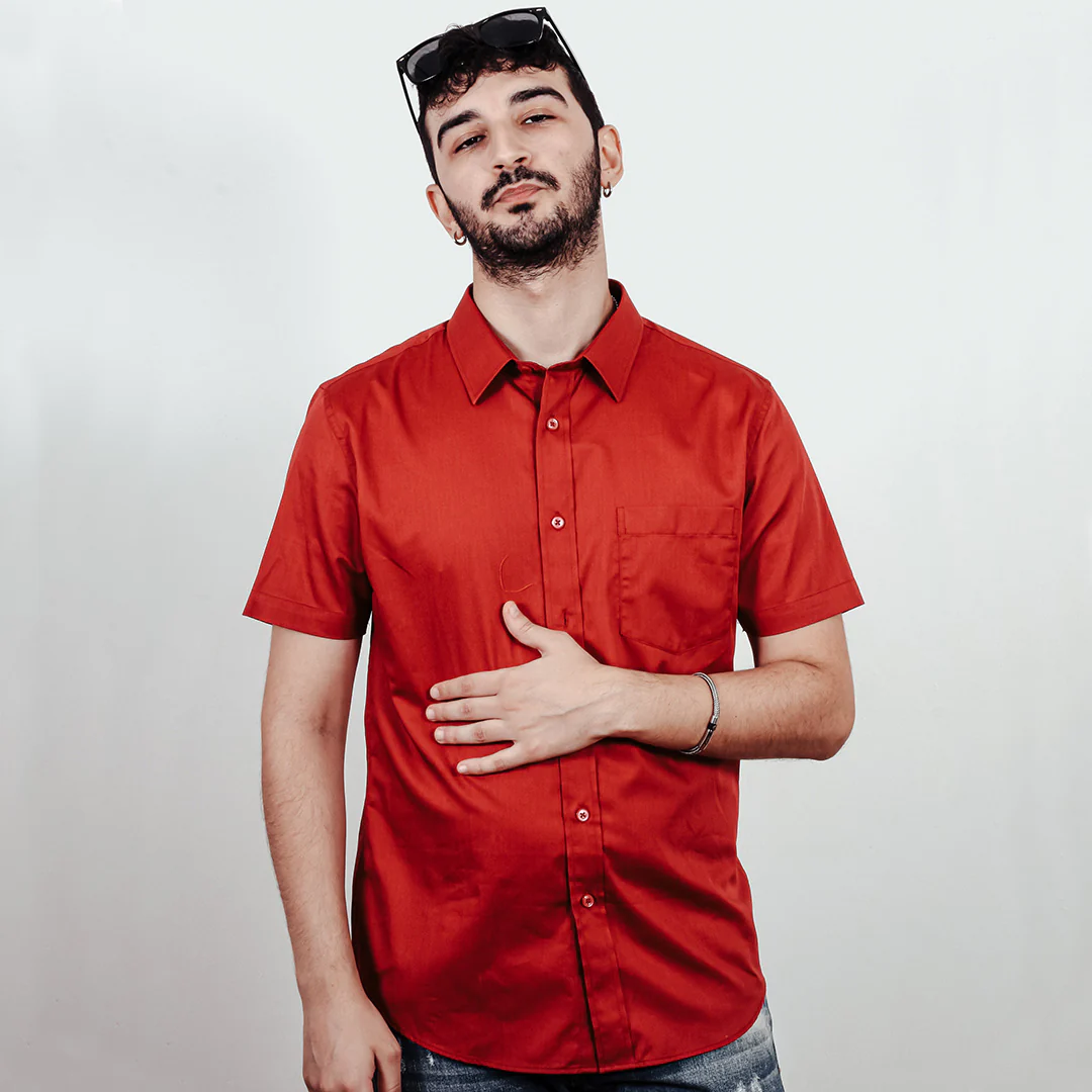 Men's Summer Casual Regular Fit Button Down Short Sleeve T-shirt