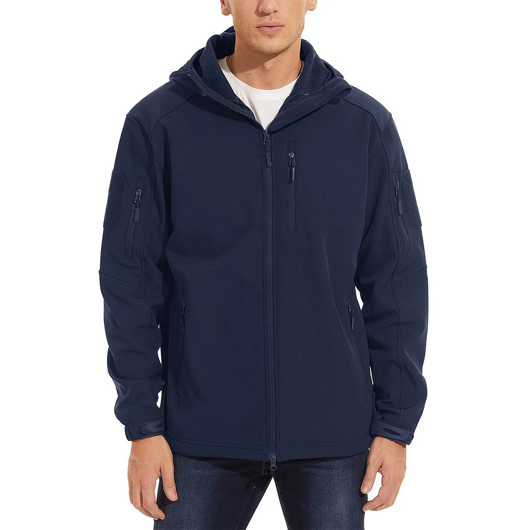 Men's Tactical Jacket with Hood Softshell Coat