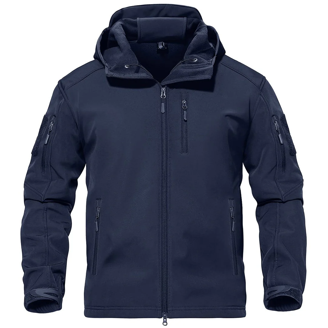 Men's Tactical Jacket with Hood Softshell Coat