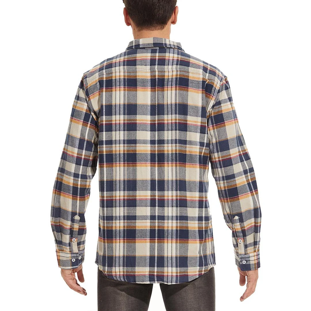 Men's Flannel Tesla Plaid Shirts Long Sleeve