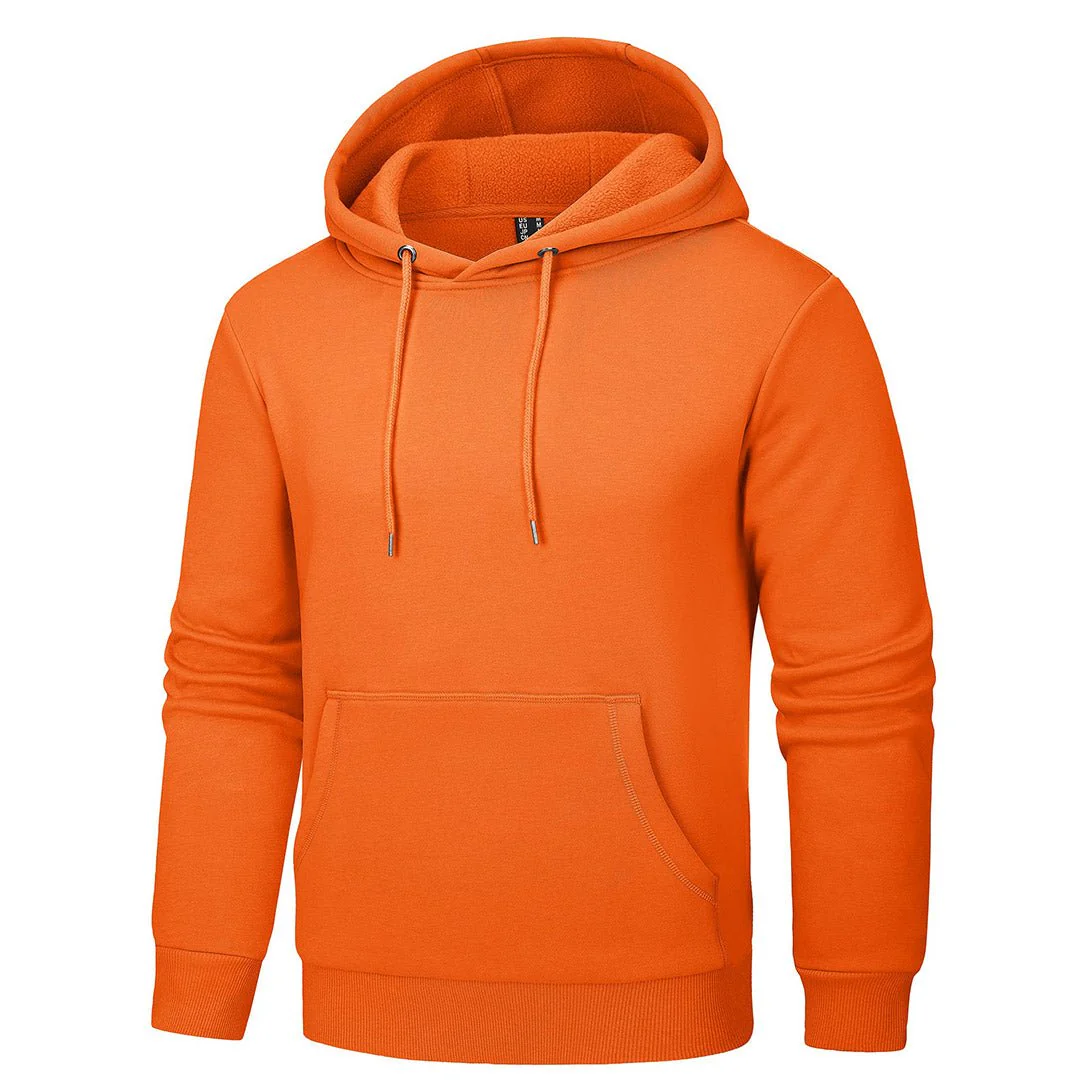 Men's Pullover Fleece Zip Up Hoodie Cotton Casual Lightweight Sweatshirt