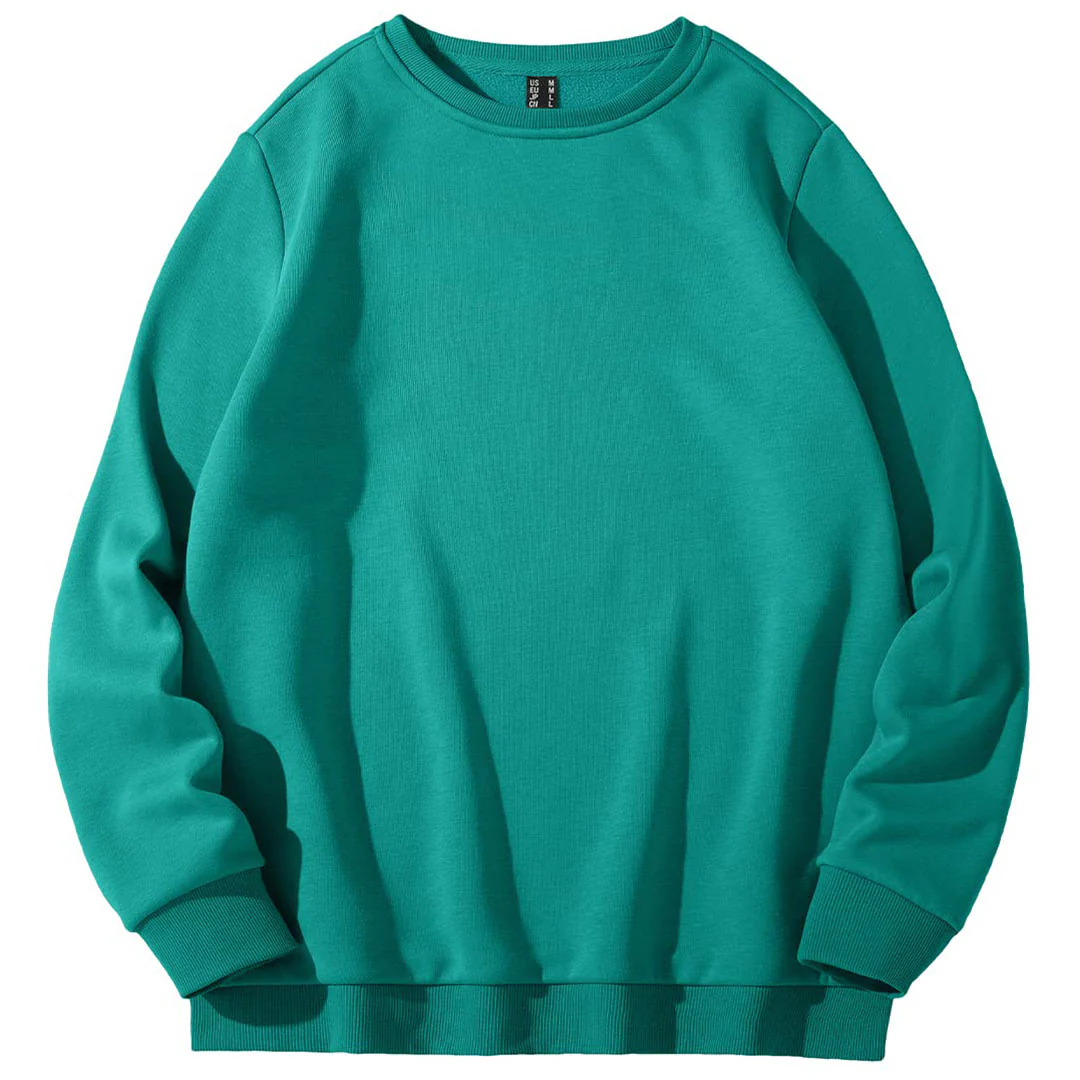 Women's Fleece-Lined Crewneck Casual Sweatshirts