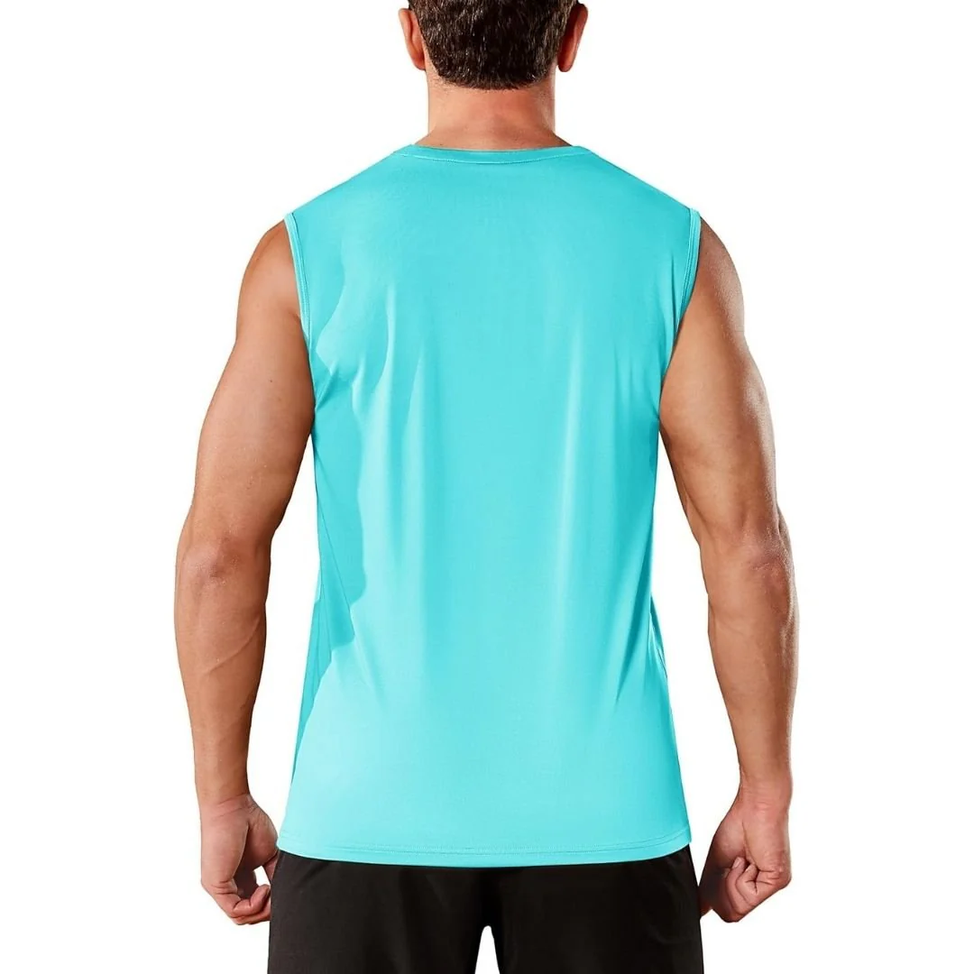 Men's UPF 50+ Sleeveless Quick Dry Gym Tank Tops