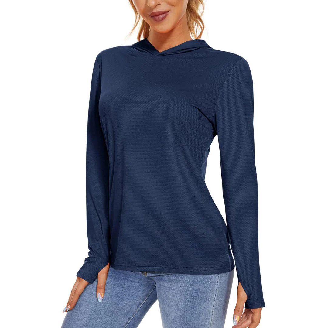 Women's UPF 50+ Sun Protection Long Sleeve Hoodies Shirts