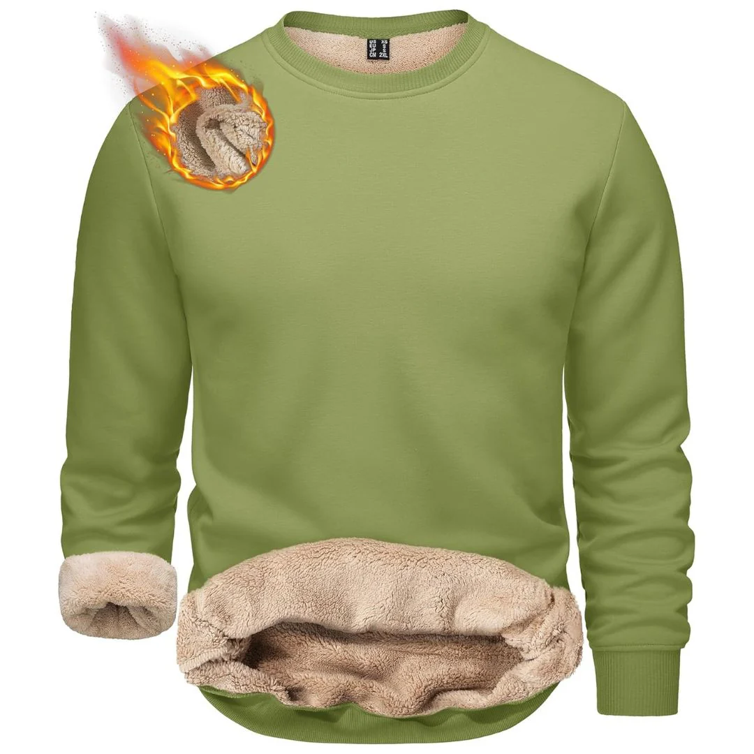 Men's Uncw Sweatshirts Vintage Crewneck Winter Active Warm Outdoor