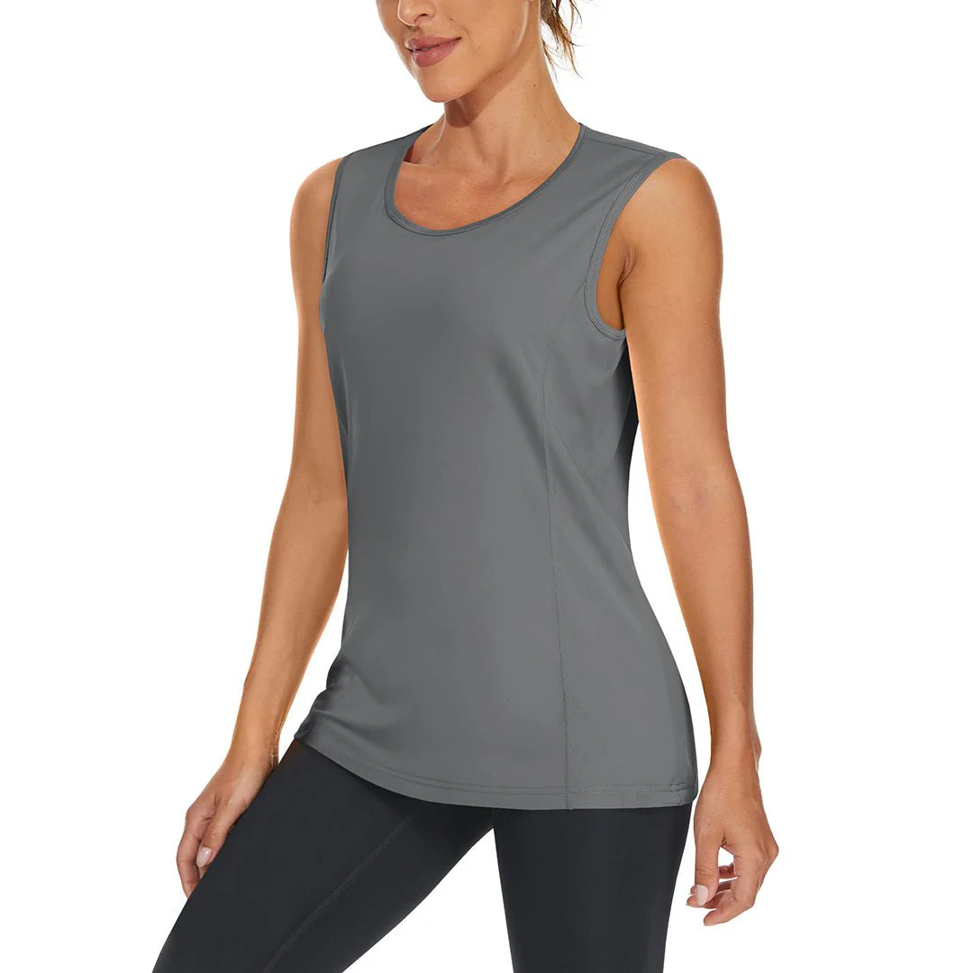 Women's Quick Dry Sun Protection UPF 80+ Running Yoga Tank Tops