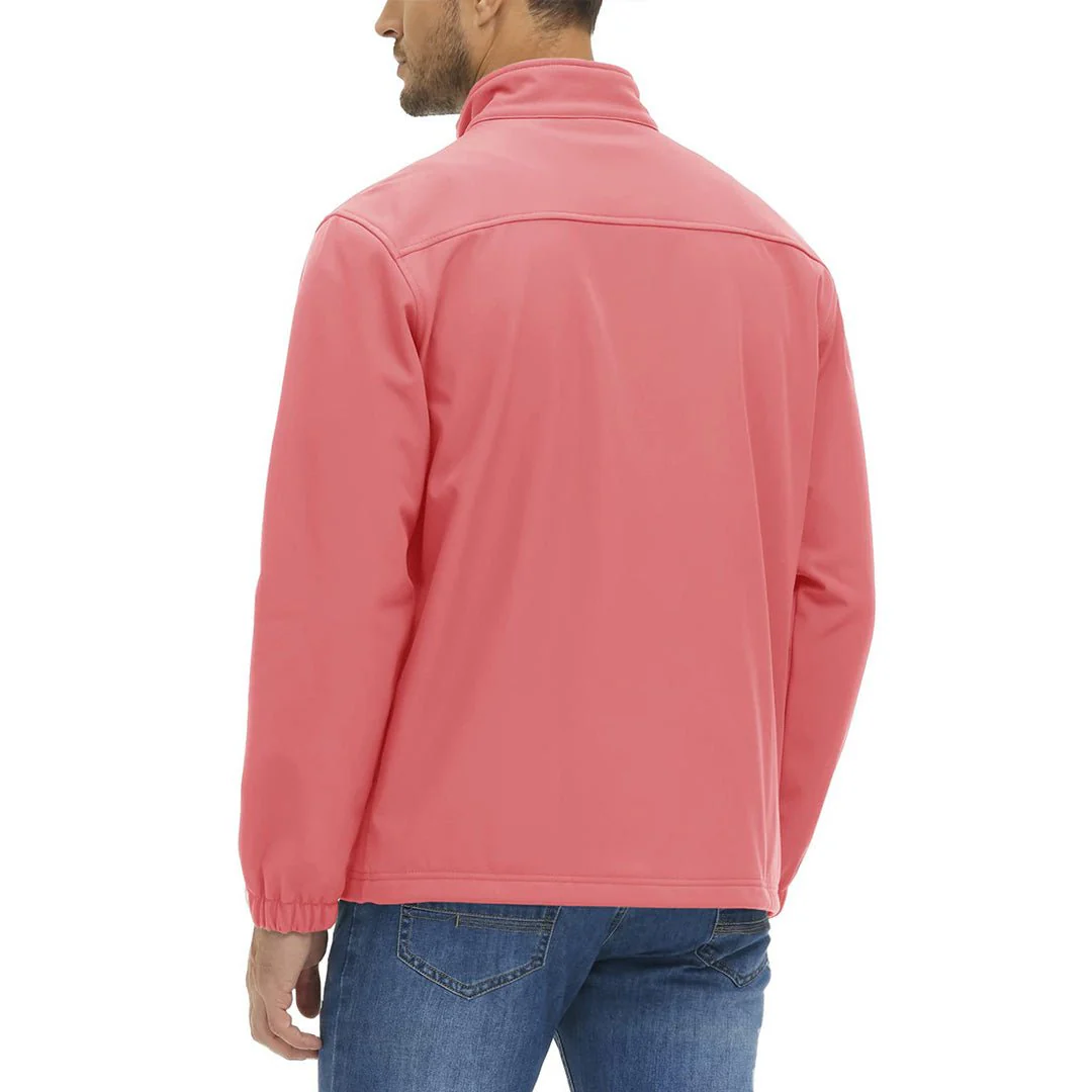 Men's Softshell Fleece Lined Water Resistant Outdoor Tactical Jackets