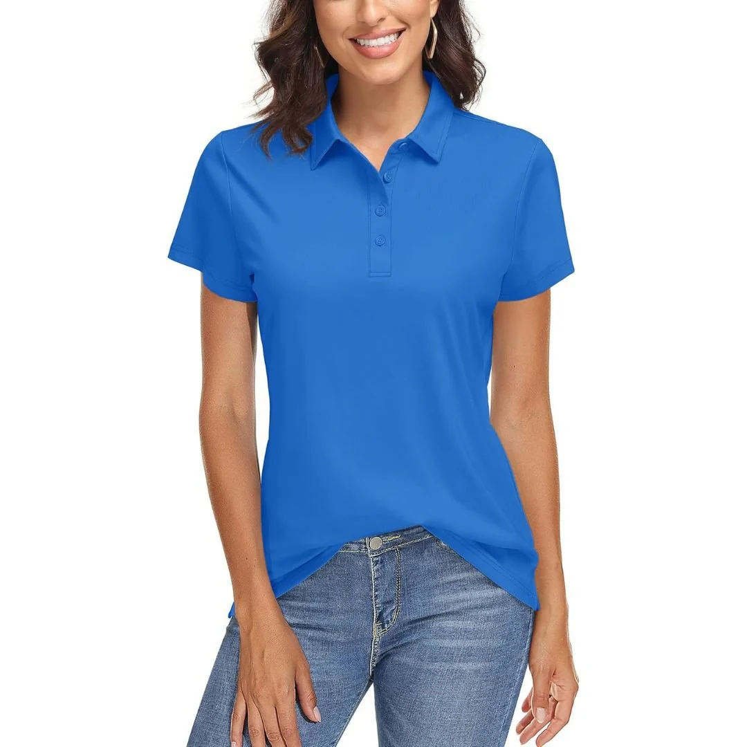 Women's UPF 50+ Sun Protection Golf Quick-Dry Polo Shirts