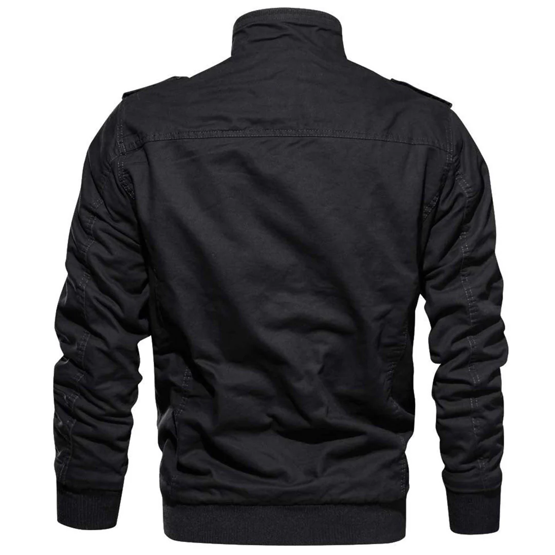 Men's Fleece Lined Tactical Bomber Jacket
