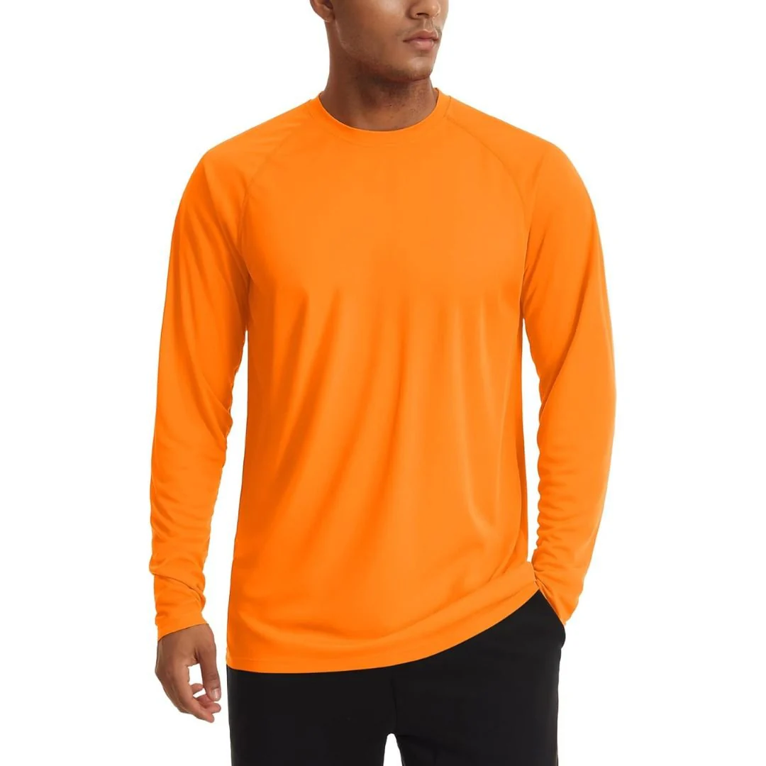 Men's UPF 50+ Long Sleeve Quick Dry Sun Protection Shirt