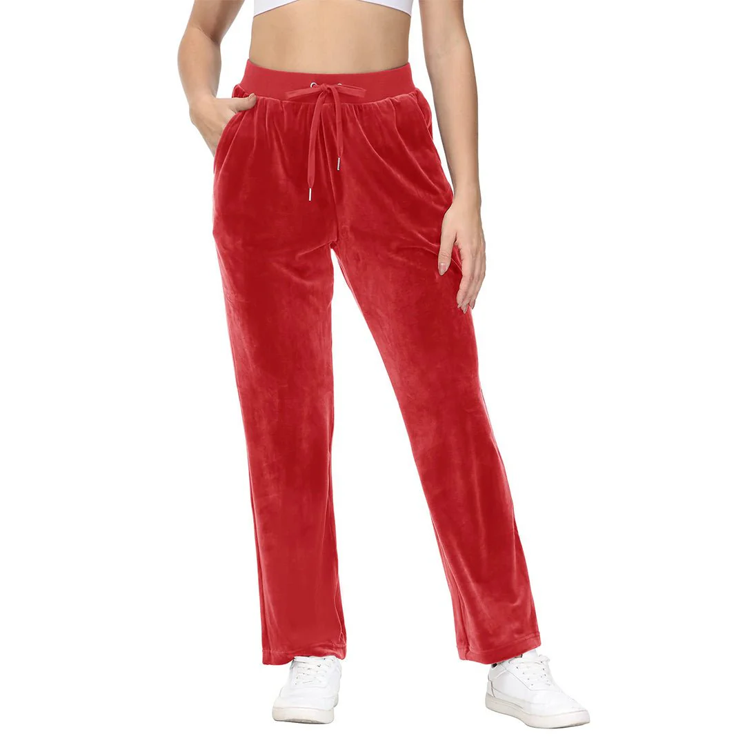 Women's Velvet Casual Jogger Sweatpants