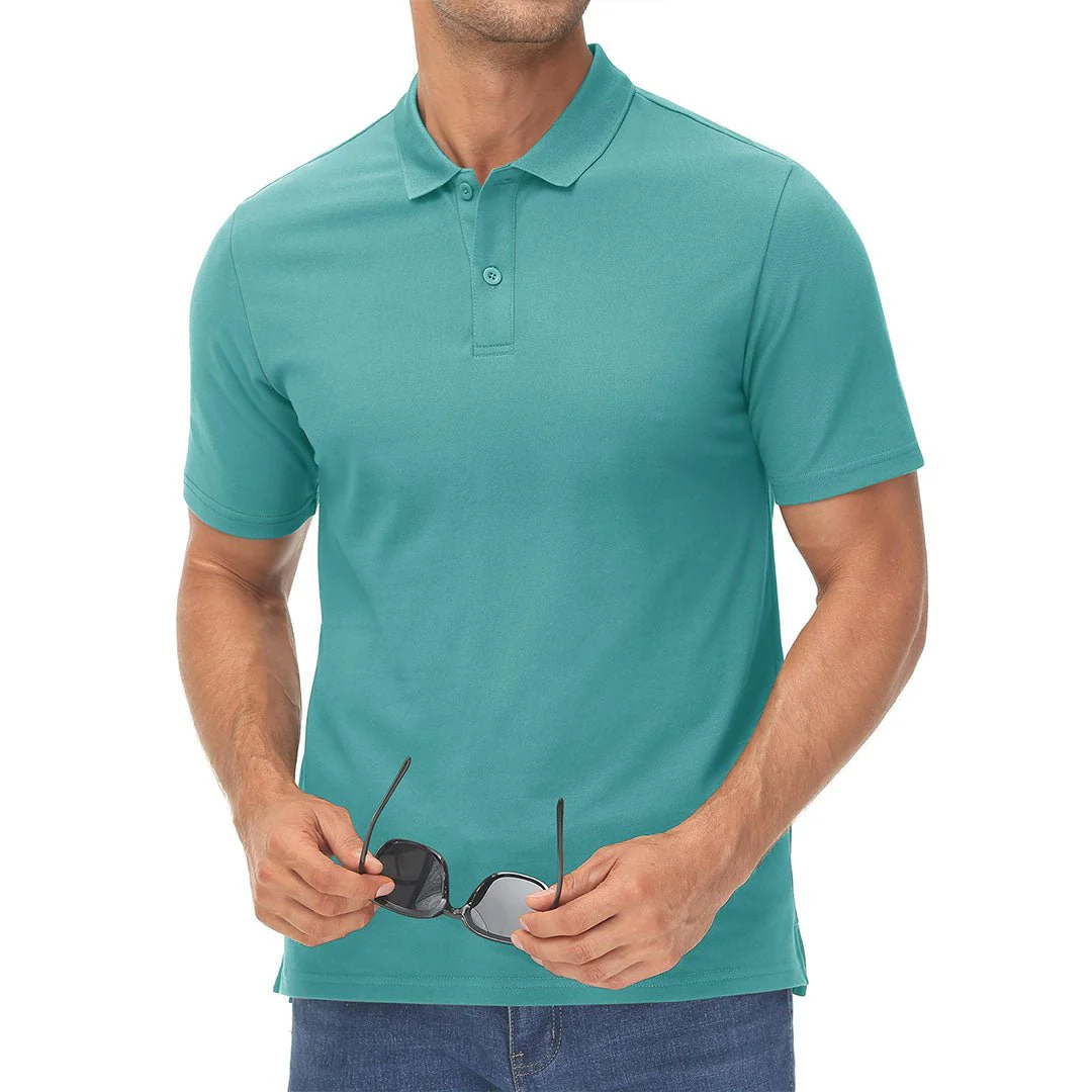 Men's Cooling Summer Casual Pique Polo T-shirts