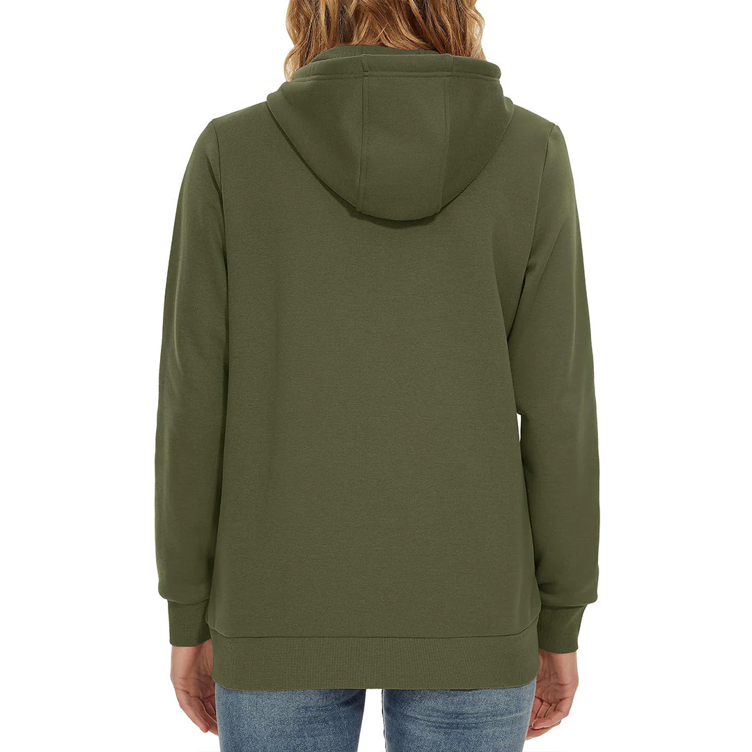 Women's Casual Lightweight  Fleece Hoodies Sportswear Jacket