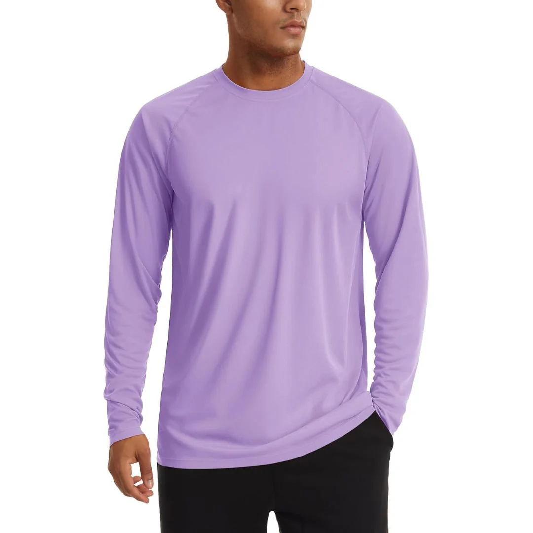 Men's UPF 50+ Long Sleeve Quick Dry Sun Protection Shirt