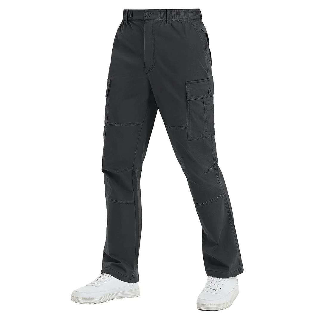 Men's Cotton Casual Classic Straight Leg Pants