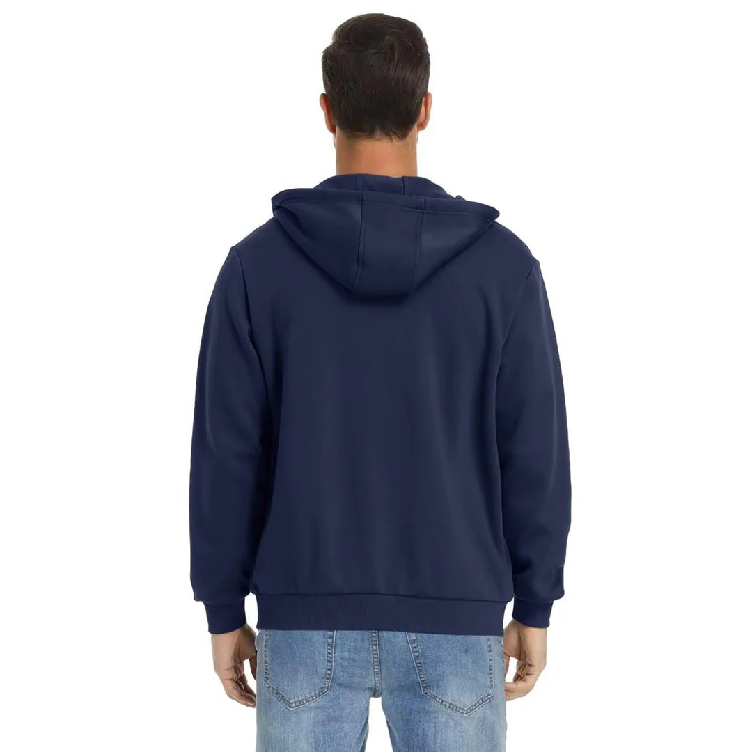 Men's Full Zip-Up Casual Active Hoodie