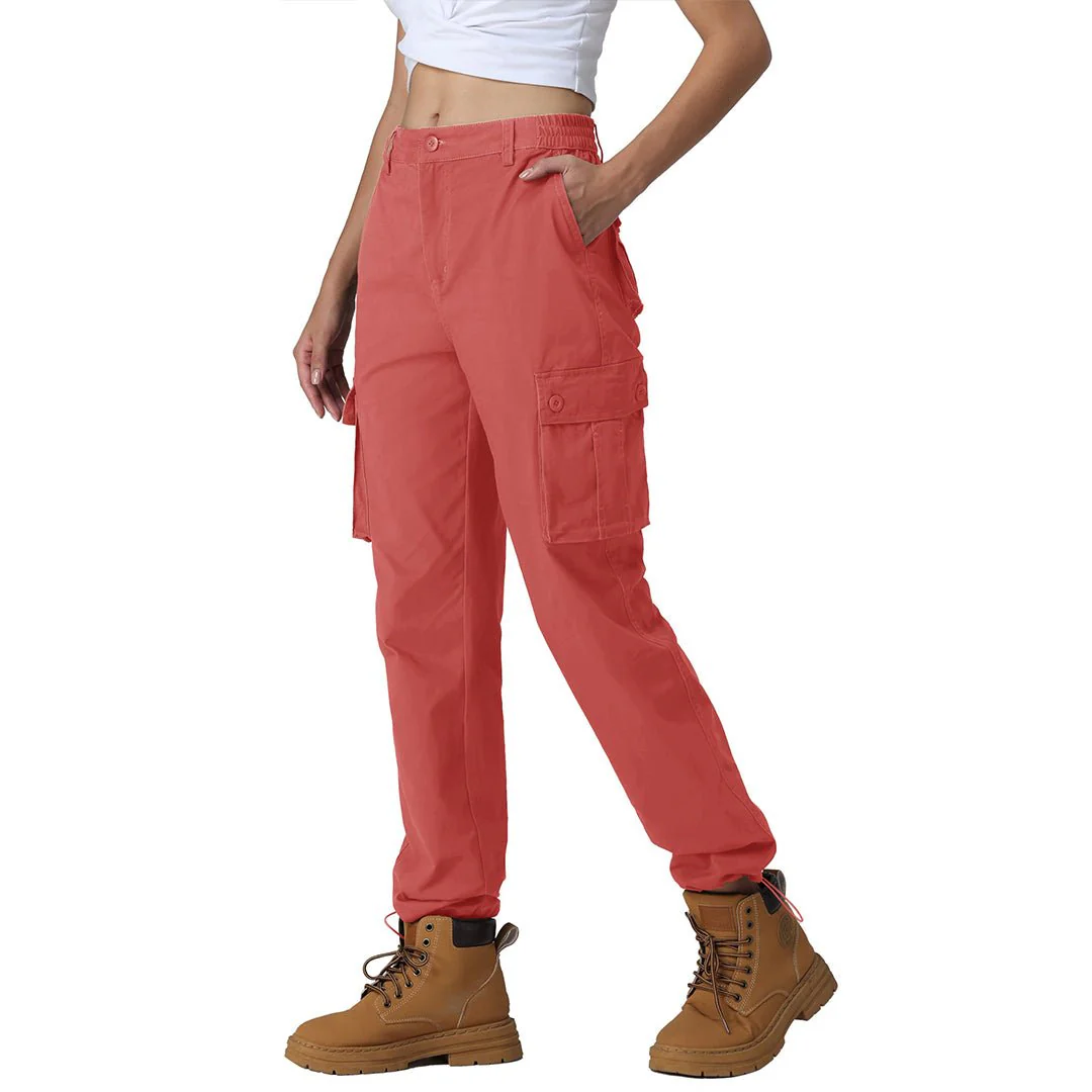 Women's 6 Multiple Pockets Cargo Pants