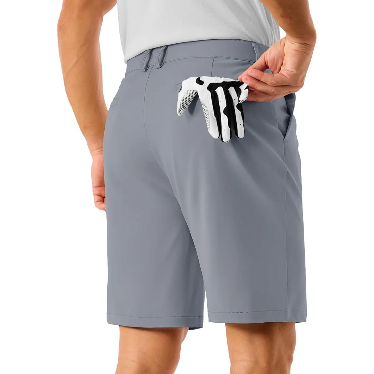 Men's Golf Quick Dry Casual Flat Front Shorts with 4 Pockets
