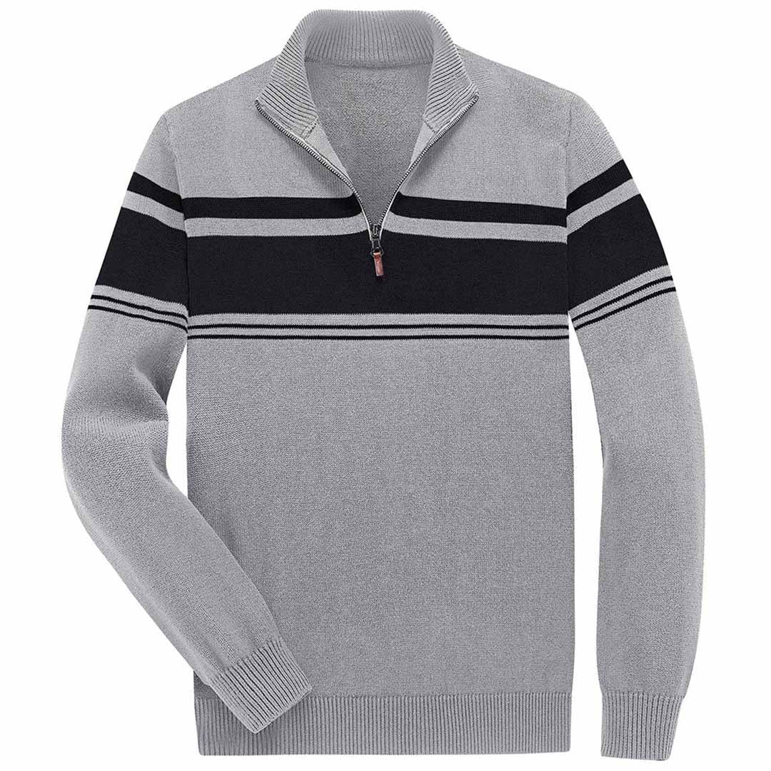Men's Polo Sweaters Classic Cotton Knitted
