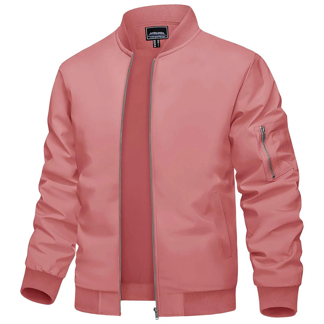 Men's Lightweight Bomber Zip Jackets