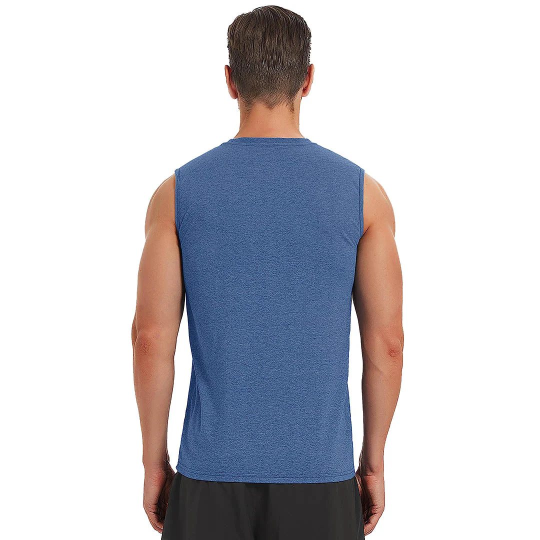 Men's Bodybuilding Tank Tops Cotton Workout T-Shirts