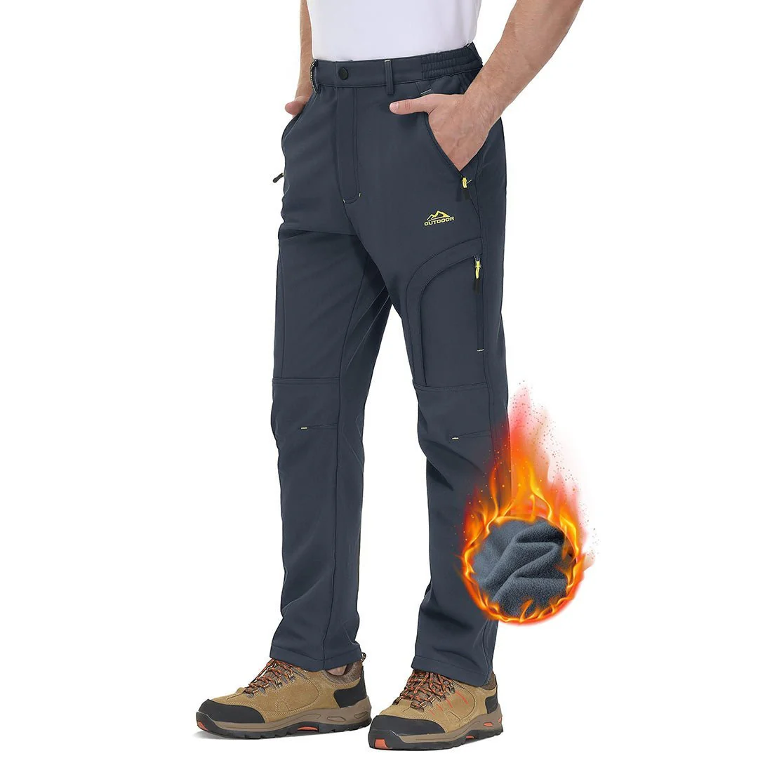 Men's Hiking Water Resistant Reinforced Knees Winter Pants