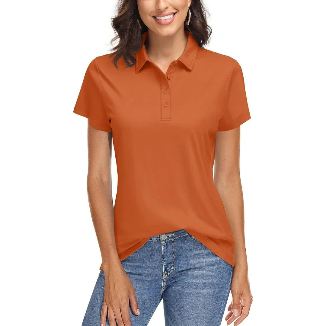Women's UPF 50+ Sun Protection Golf Quick-Dry Polo Shirts