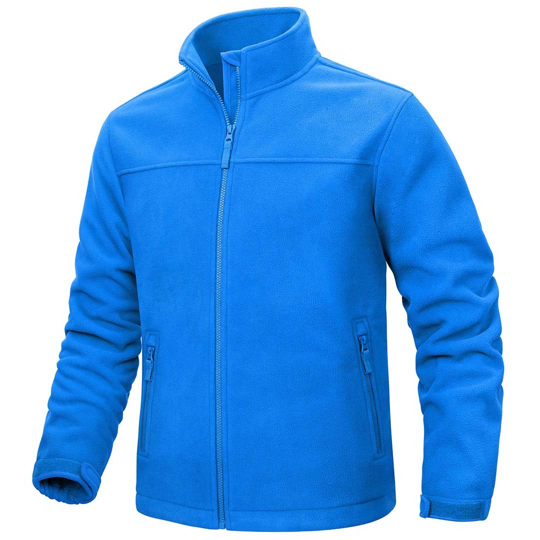Men's Lightweight Full Zip Casual Fleece Jacket
