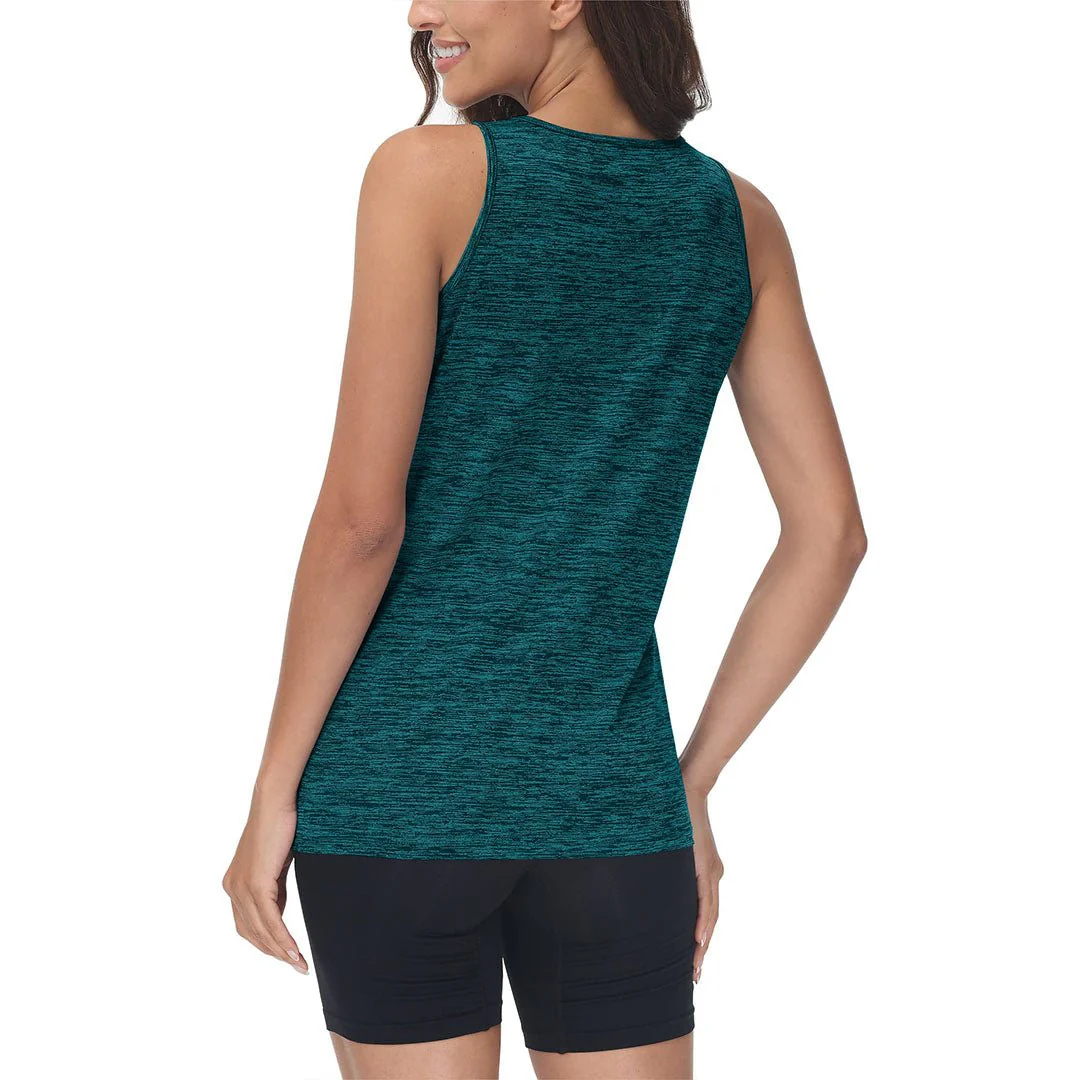Women's Lightweight Athletic Yoga Crewneck Tank Tops