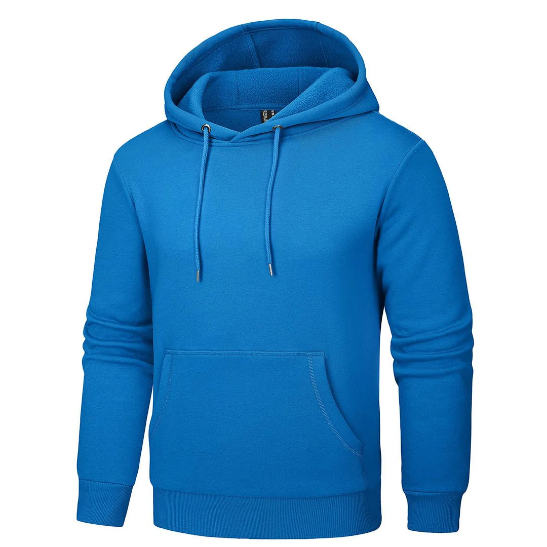Men's Pullover Fleece Zip Up Hoodie Cotton Casual Lightweight Sweatshirt