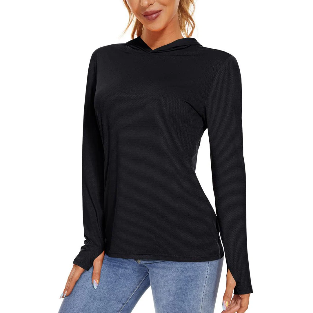 Women's UPF 50+ Sun Protection Long Sleeve Hoodies Shirts