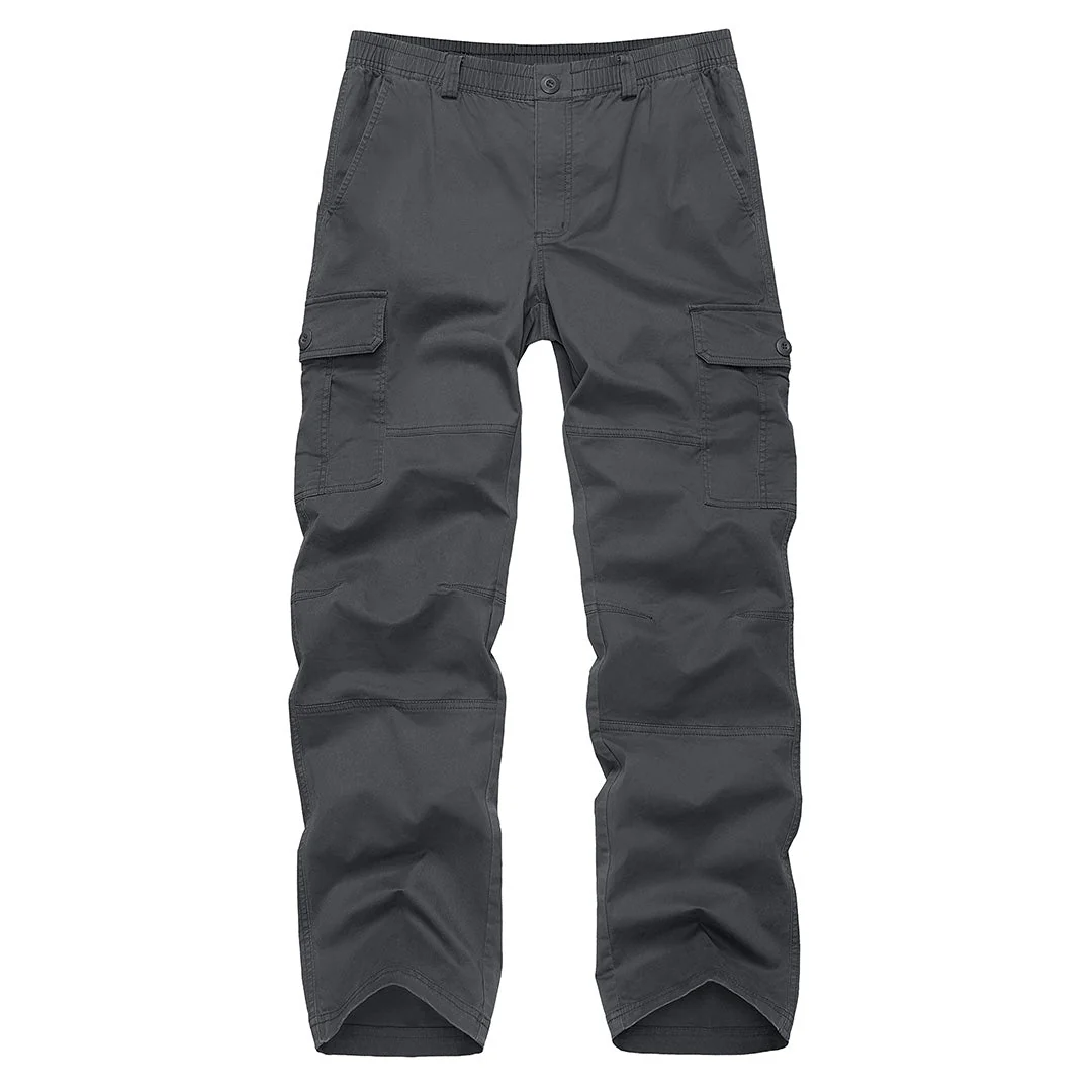 Men's Cotton Casual Classic Straight Leg Pants