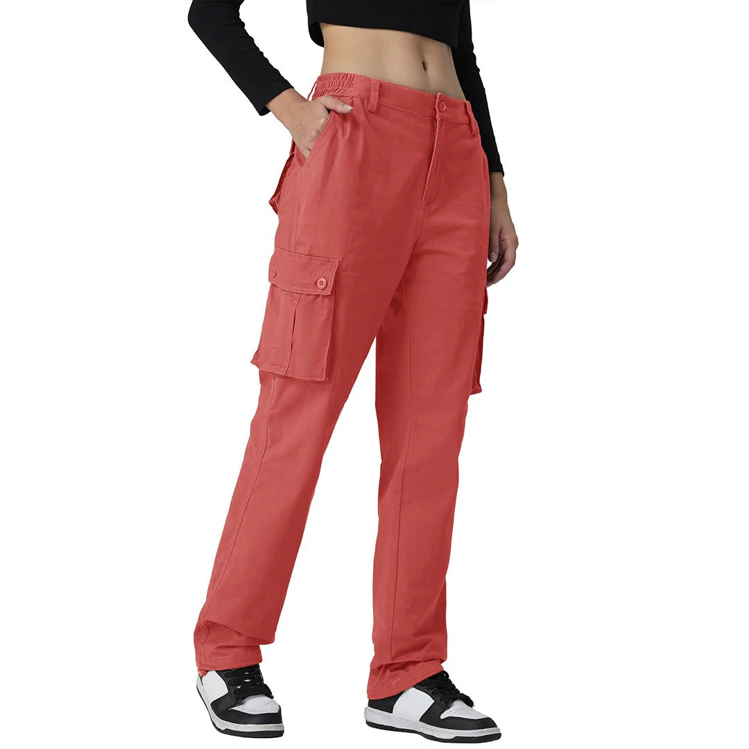 Women's 6 Multiple Pockets Cargo Pants